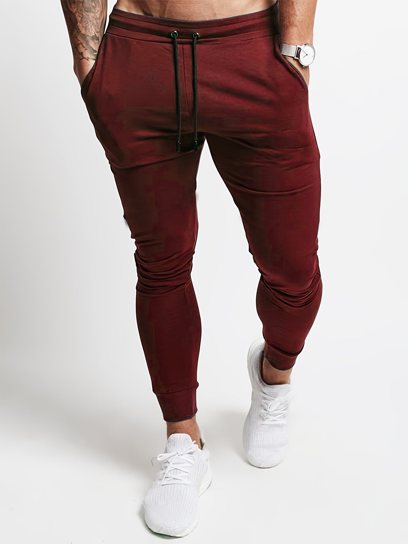 Men's Slim Fit Drawstring Sports Casual Pants