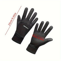 Winter Cycling Gloves Fleece Touch Screen Windproof Warm Waterproof