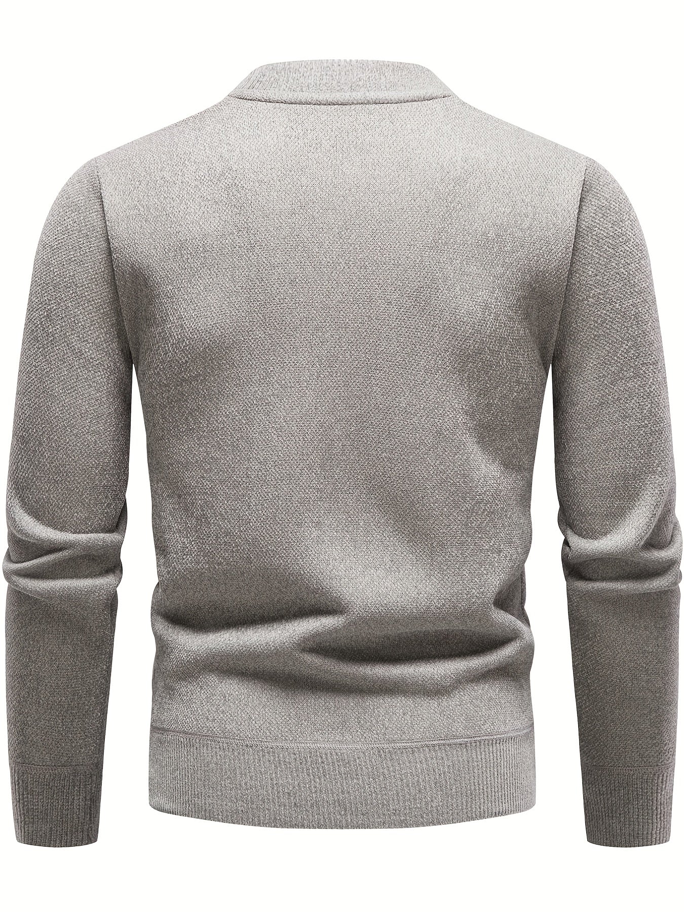 Men's Solid Sweater Pullover Jumper for Spring Fall
