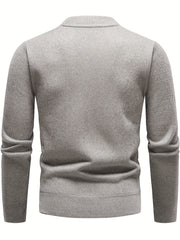 Men's Solid Sweater Pullover Jumper for Spring Fall
