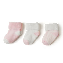 3pairs Newborn Baby Plush Winter Crew Socks Boys Girls