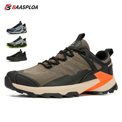 Baasploa Men's Lace Up Hiking Shoes for Trekking
