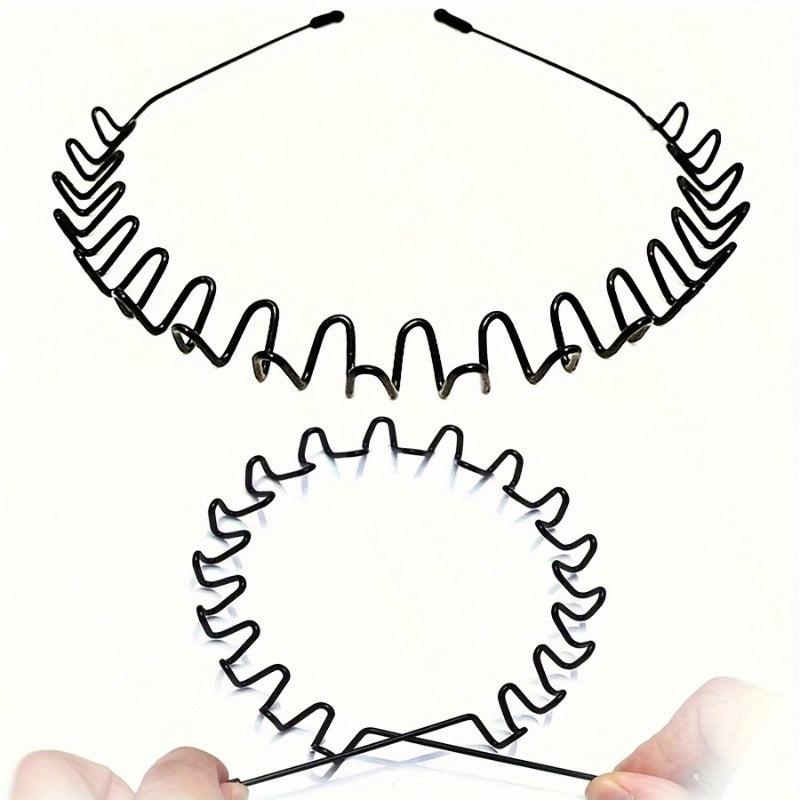 Durable Metal Hairband Non Slip Headband for Gym Running Outdoor Activities