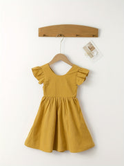 Baby Girl's Ruffle Pleated Dress for Casual Occasions