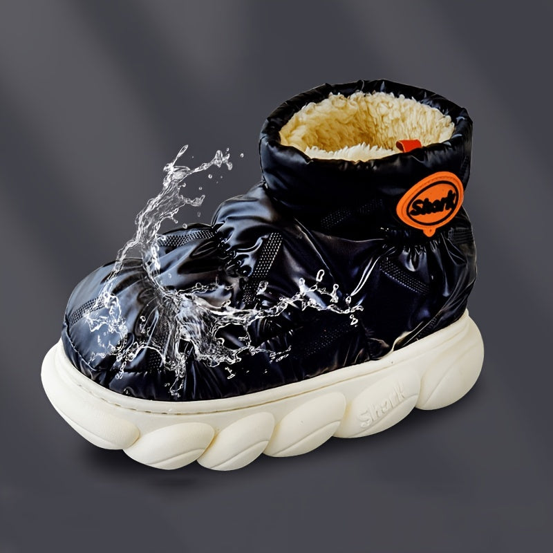 Men's Warm Plush Lining Slip On Home Shoes Winter
