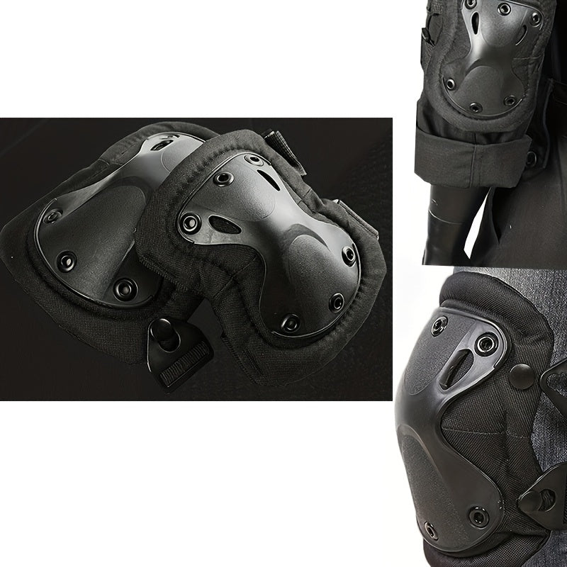 4pcs Outdoor Combat Protective Gear Elbow Knee Pads Set