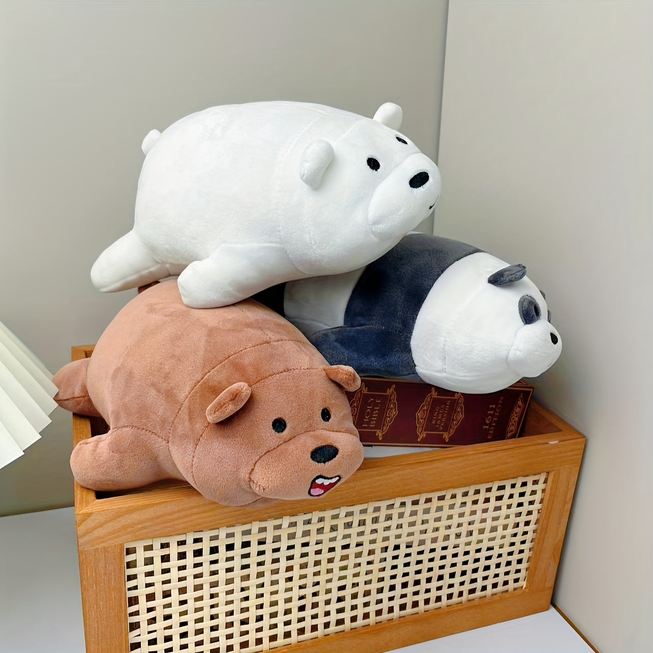 8 Inch Panda Plush Soft Cuddly Polyester Panda
