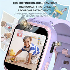 Kids Puzzle Smart Watch HD Touch Screen Camera Music Player Flashlight