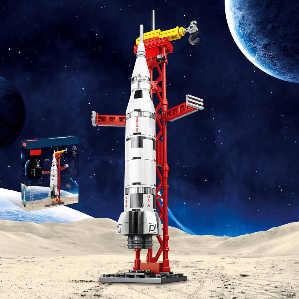 Space Rocket Building Blocks Model Toy for Kids