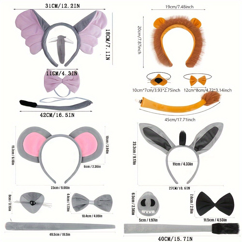 Animal Styles Plush Role Playing Costumes for Halloween Christmas Party