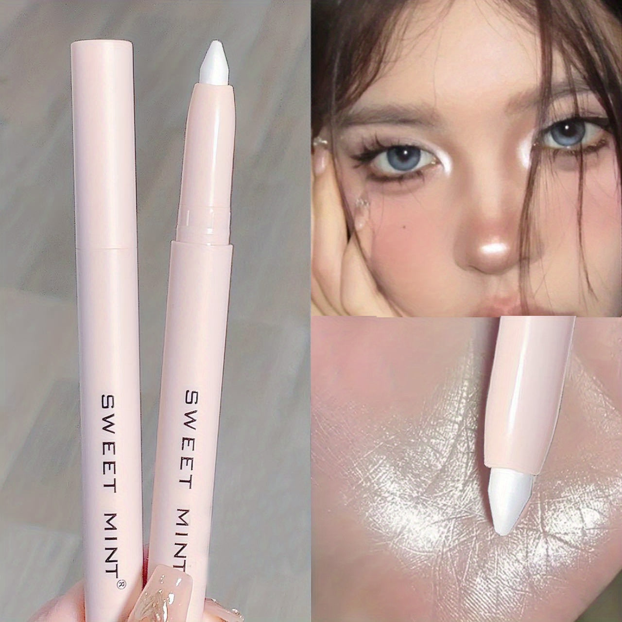 15 Colored Rotating Eyeliner Pen Brightens Eyes Long-Lasting Smudge-Proof