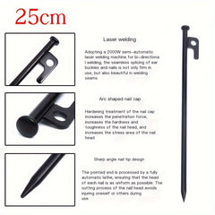 Thickened Camping Ground Nails for Awning Tent - Steel Ground Nails for Beach