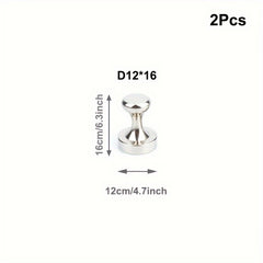 2Pcs Strong Magnetic Hook For Fridge Nickel Plated Steel Neodymium Magnet