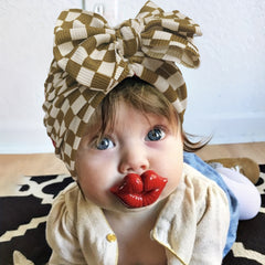 Breathable Checkerboard Hat for Baby Kids