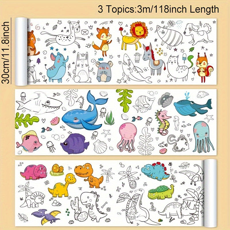 Graffiti Drawing Paper Roll Painting Canvas Non-dirty Wall Gift 118-472 inch