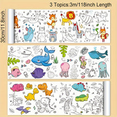 Graffiti Drawing Paper Roll Painting Canvas Non-dirty Wall Gift 118-472 inch