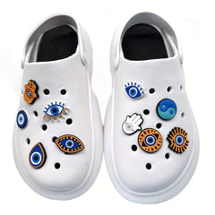 10 PCS Eye Shoes Charms For Crocs Shoe Decorations PVC Cartoon