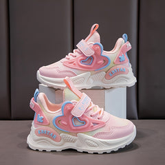 Girls Casual Low Top Sneakers Breathable Non-slip Shoes for Walking Running