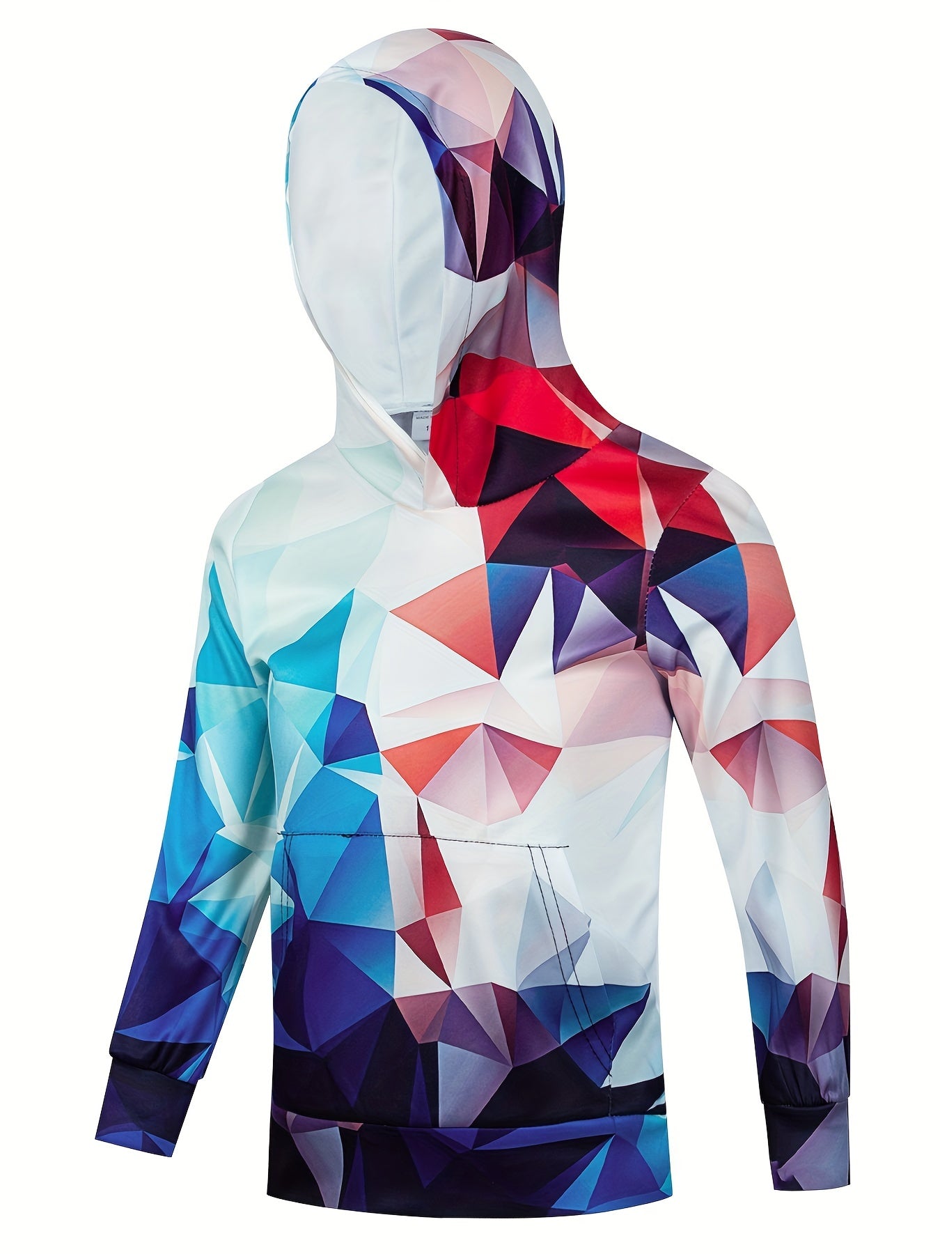 Unisex Kid's Geometry Graphic Hoodie Casual Hooded Sweatshirt