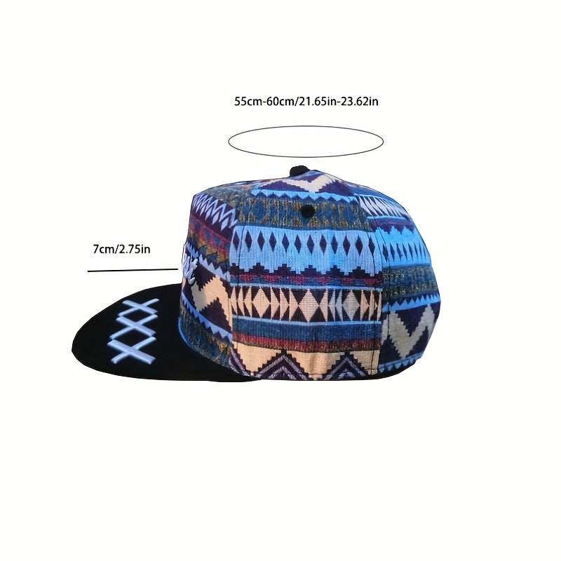Boho Letter Embroidered Baseball Cap Snapback Hat