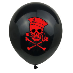 10pcs Halloween Skeleton Latex Balloon Bat Pumpkin Ghost Face