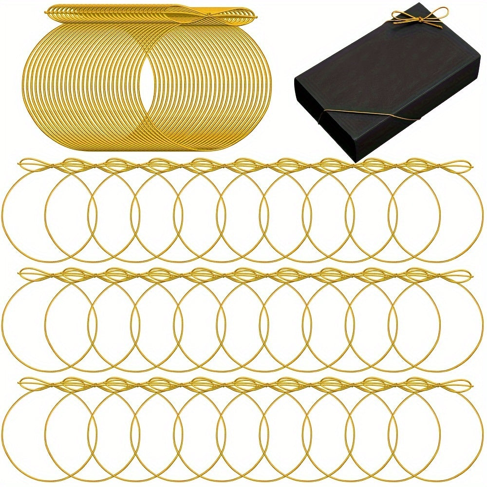 50pcs Elastic Bows For Boxes Pre Tied Bows 50 8 Cm Christmas Bows