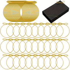 50pcs Elastic Bows For Boxes Pre Tied Bows 50 8 Cm Christmas Bows