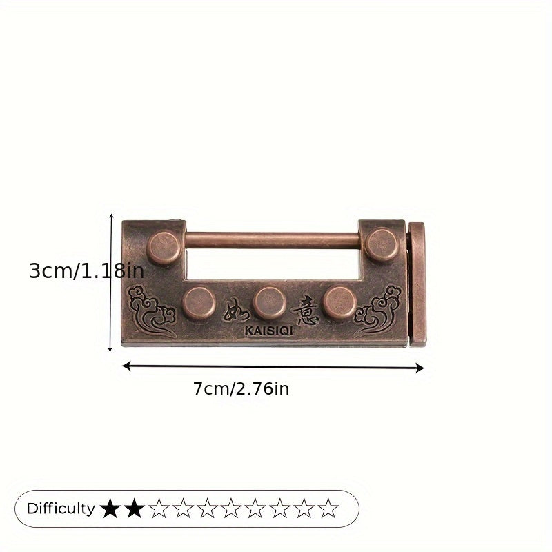 Chinese Metal Puzzle for Adults Teens Difficulty 2