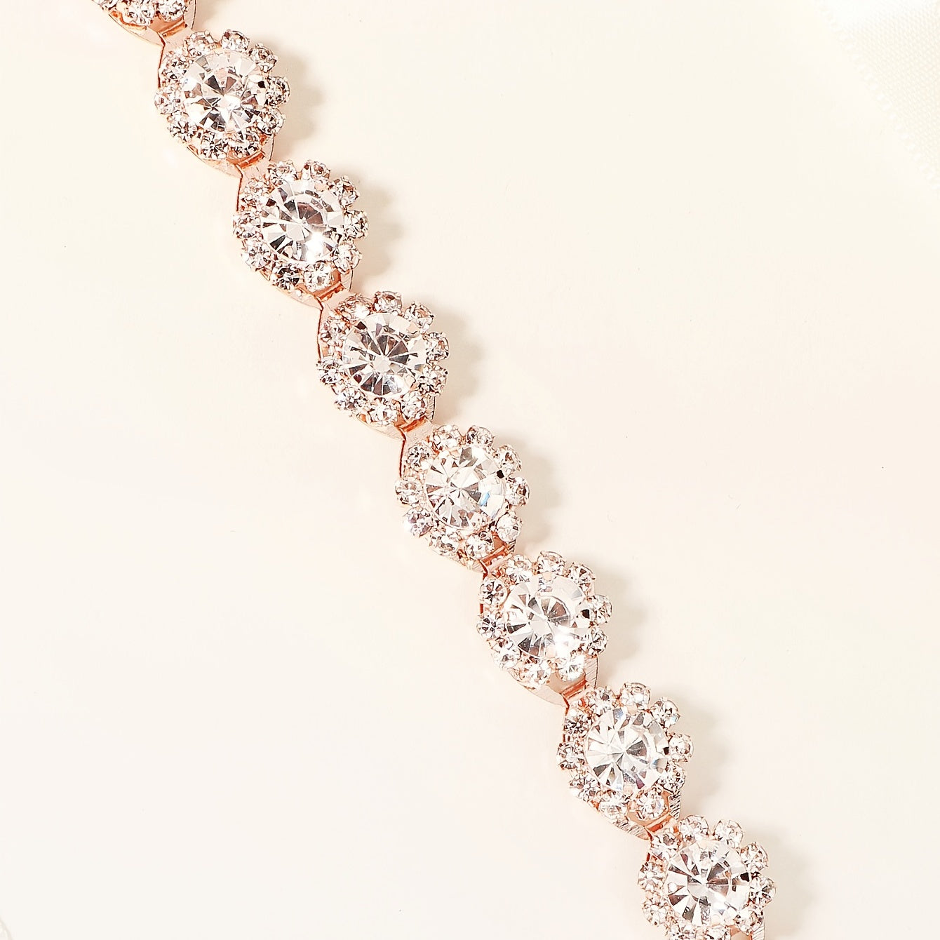 Clear Crystal Rhinestone Bridal Wedding Belt for Dresses