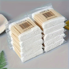 1000pcs Cotton Swabs Double Round Head for Ear and Nose Cleaning