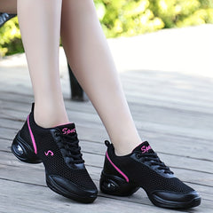 Women's Mesh Air Cushion Jazz Dance Shoes Lightweight Non slip