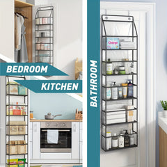 Over The Door Hanging Pantry Organizer 5 Shelf Storage