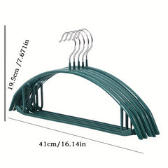 5pcs Non-Slip Coat Hook And Hanger Bathroom PVC Impregnated Office Coat Hanger