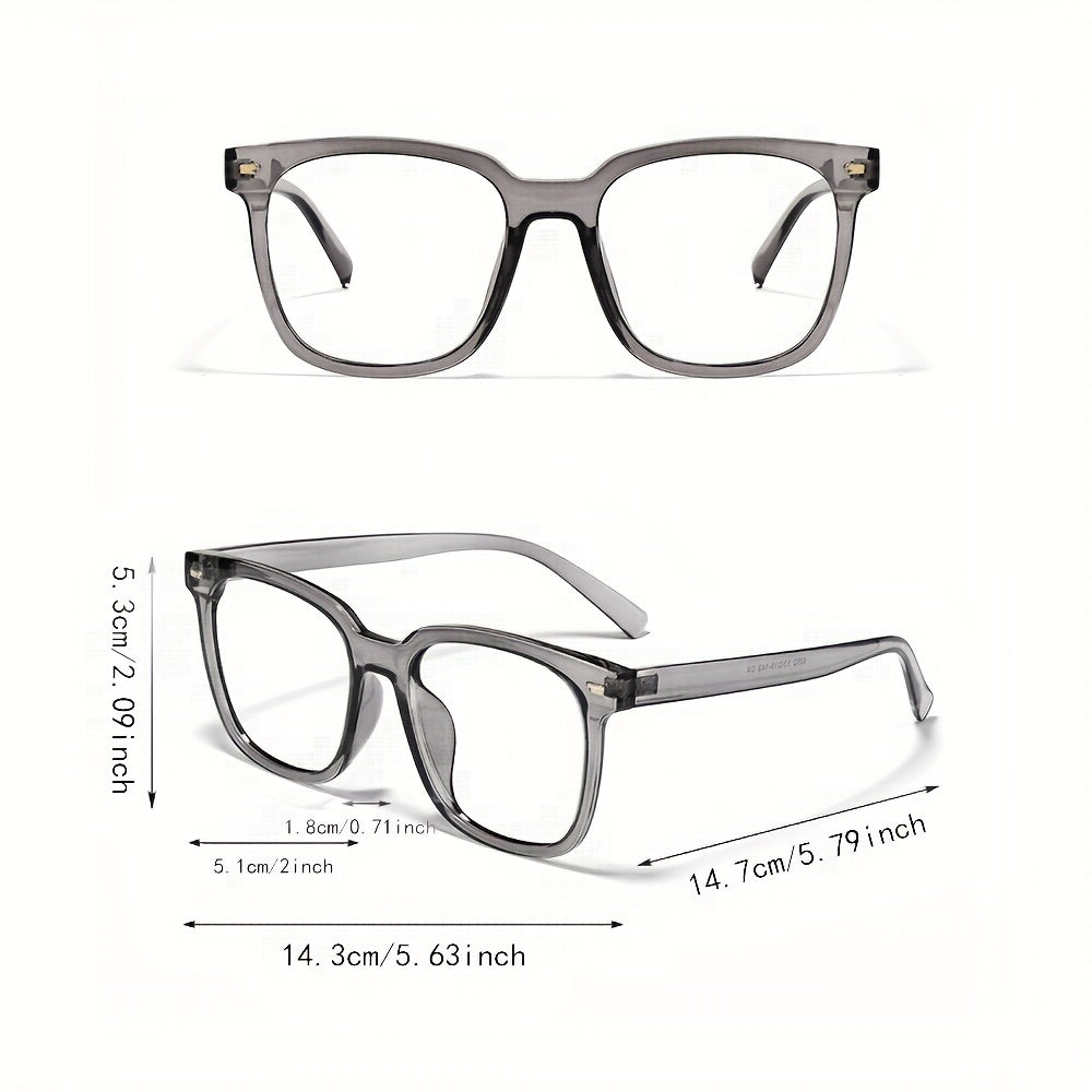 3Pcs Light Blocking Glasses Oversized Grey