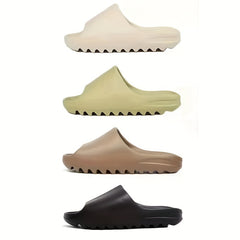 Women's Solid Slides Soft Sole Pillow Casual Home Bathroom Shoes