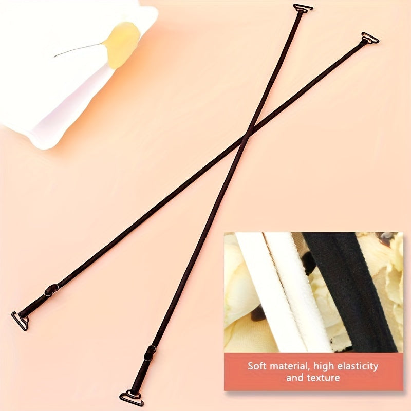 3pcs Elastic Bra Shoulder Straps Non slip Adjustable Underwear Straps