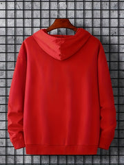 Japanese Sword Print Men's Hooded Sweatshirt for Autumn Winter