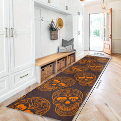 Gothic Halloween Runner Rugs Of The Dead Laundry Room Rug