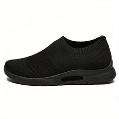 Women's Knitted Sports Shoes Slip On Running Sneakers