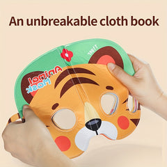 Animal Masks Picture Book Soft Fabric Educational Toy