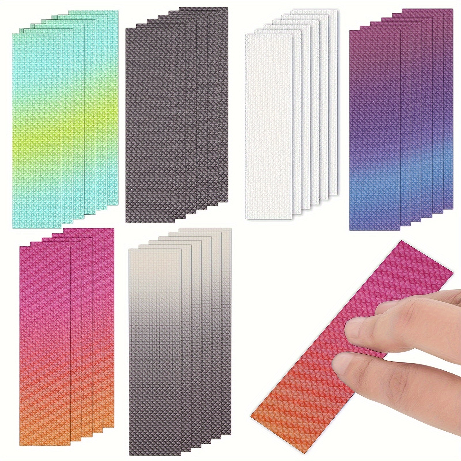 6pcs Anxiety Fidget Textured Strips Anti Stress Tactile Rough Sensory Stickers