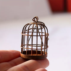 Rustic Iron Birdcage Decoration for Garden and Courtyard
