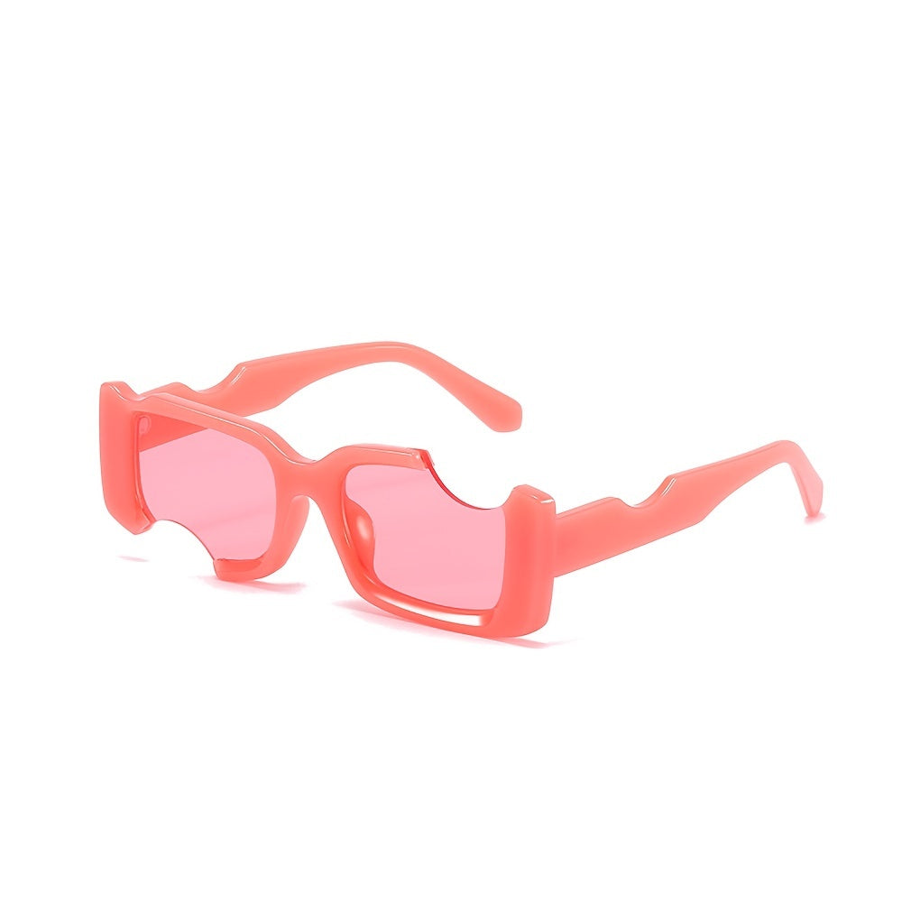 Y2K Irregular Rectangular Sunglasses Women's Narrow Frame UV Protection