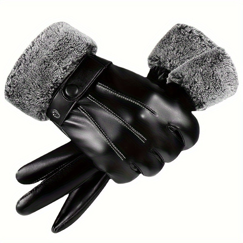 Winter Waterproof Touch Screen Gloves Men Warm Motorcycle Riding Gloves