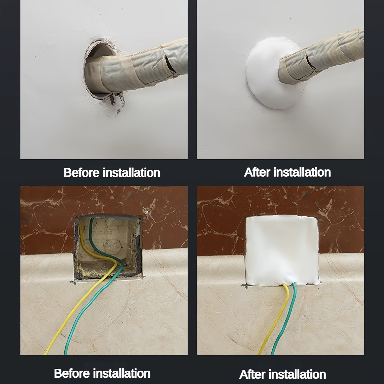 10pcs Waterproof Sealing Clay Mending Mud for Pipe Connection Wall Hole Repair