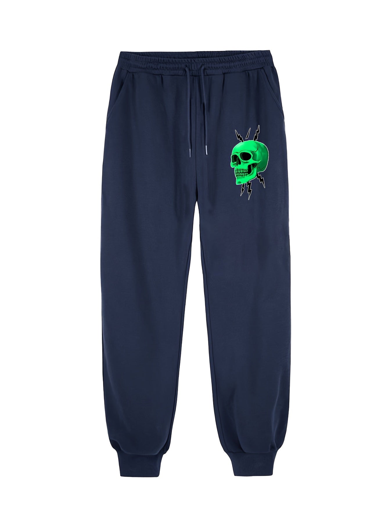 Skull Pattern Joggers Men's Casual Sports Pants
