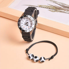 Boys LED Light Up Watch Set of 2pcs Soccer Sports
