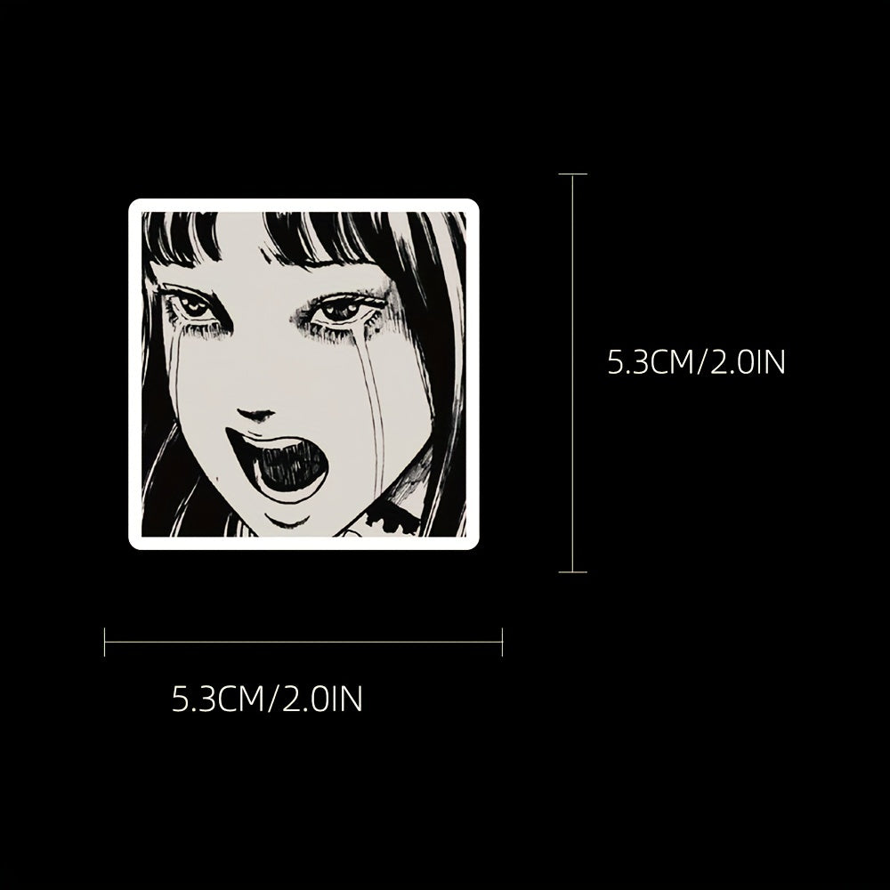 50 Anime Tomie Stickers for Phone Case Laptop Skateboard Waterproof