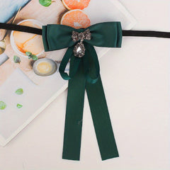 Crystal Pendant Bow Tie for Women