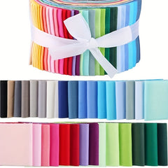 10 Classic Solid 100 Cotton Fat Quarter Patchwork Fabric For Sewing